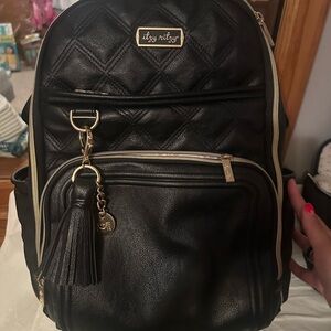 Itzy Ritzy Black Backpack Sleek Durable Design